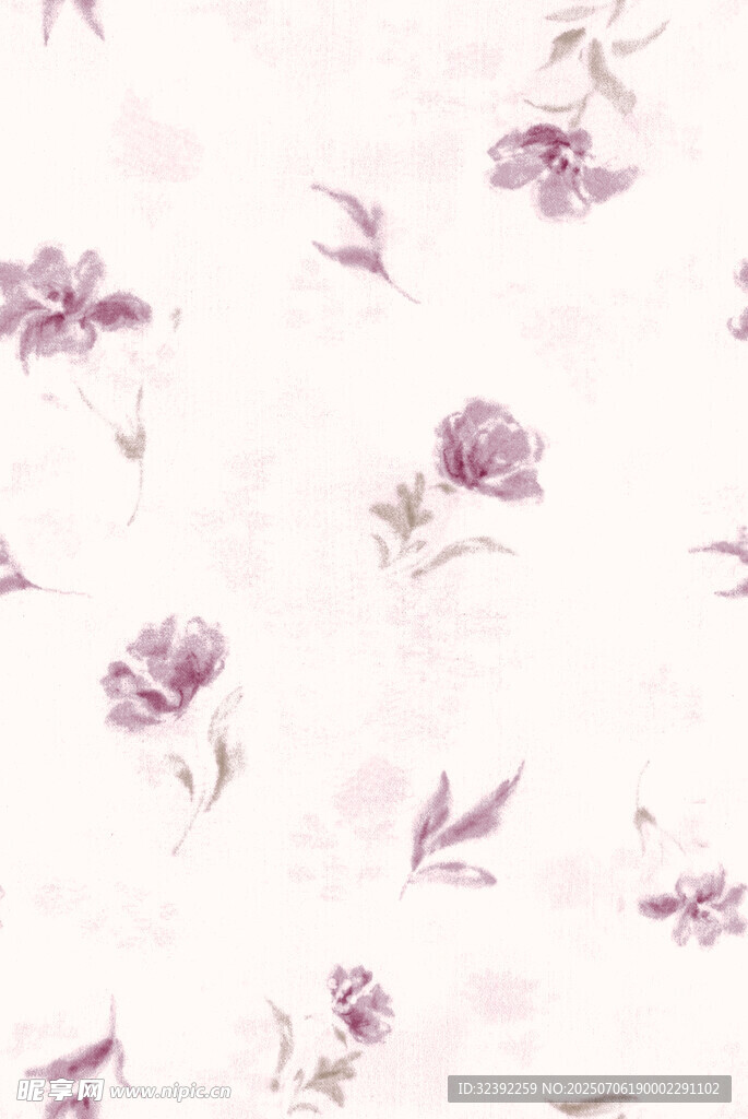 淡紫色花卉图案背景