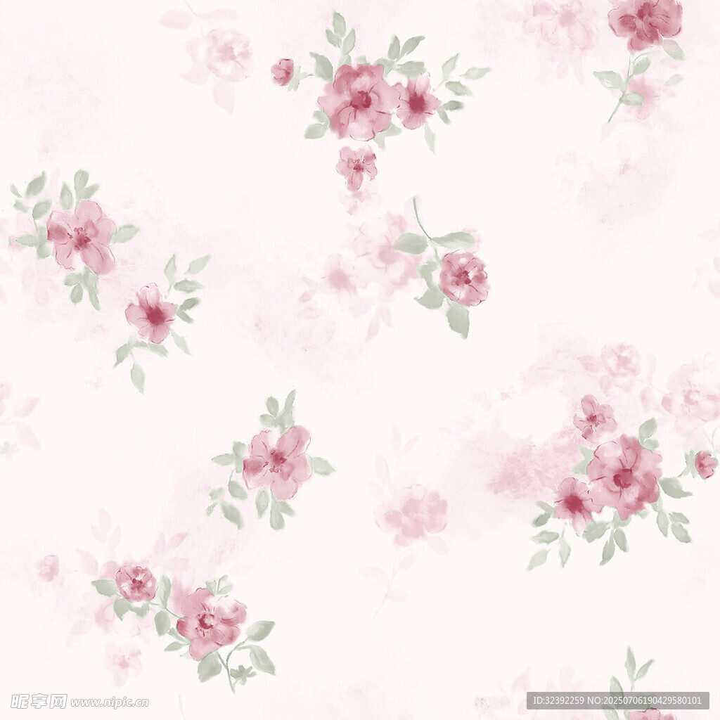 粉色花卉图案背景