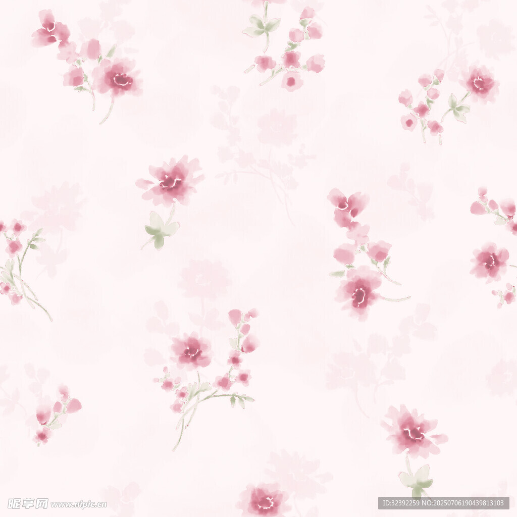 粉色花卉图案背景