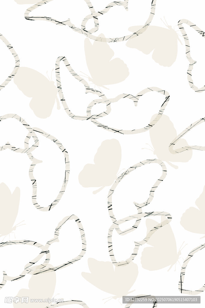 简约线条飞鸟图案背景