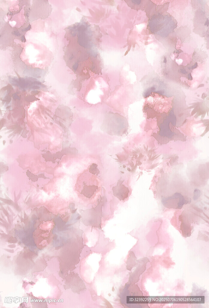 梦幻粉色水彩纹理背景