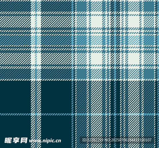 蓝白格子图案纹理