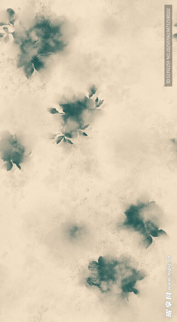 水墨风格抽象斑点纹理图