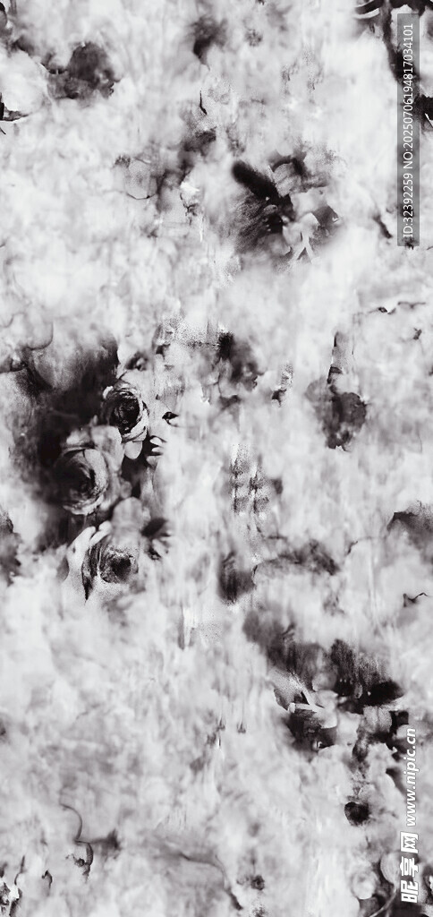 黑白水墨纹理图案