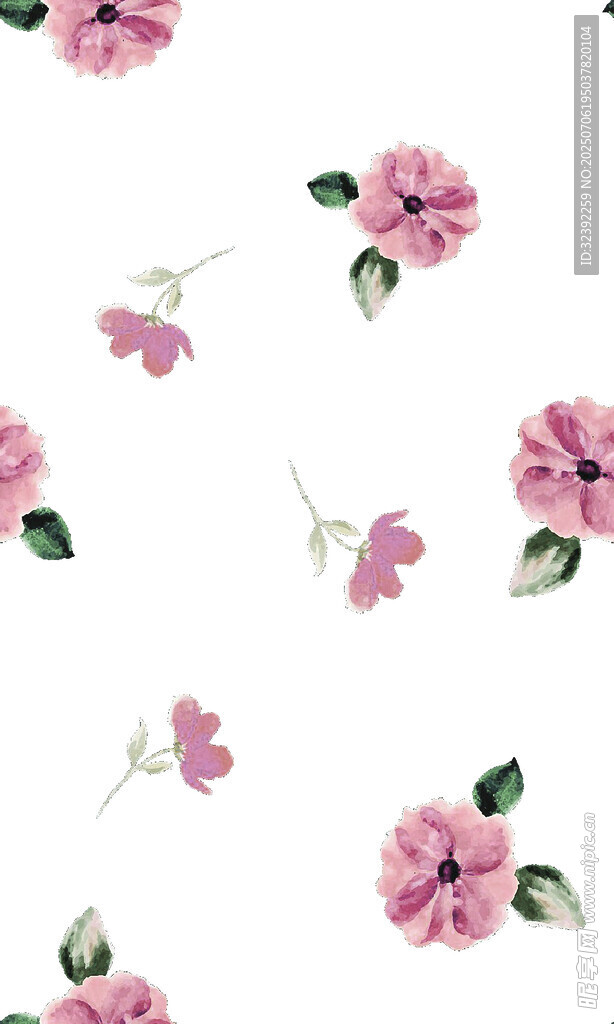 粉色花卉图案背景