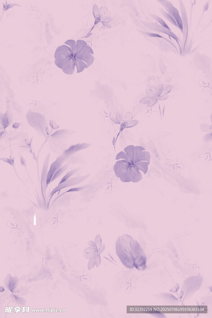 淡紫色花卉图案背景