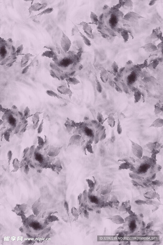 淡紫色水墨纹理图案