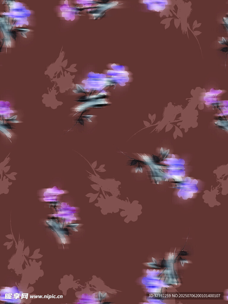 抽象花卉图案背景纹理