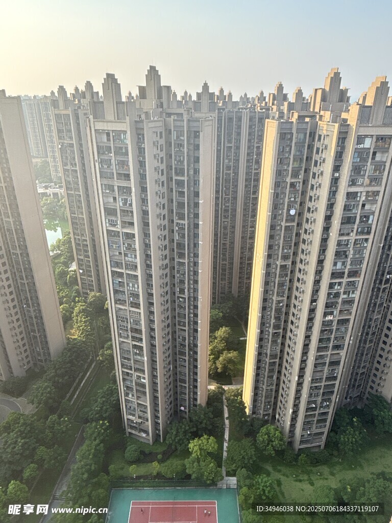 城市高层住宅区景观