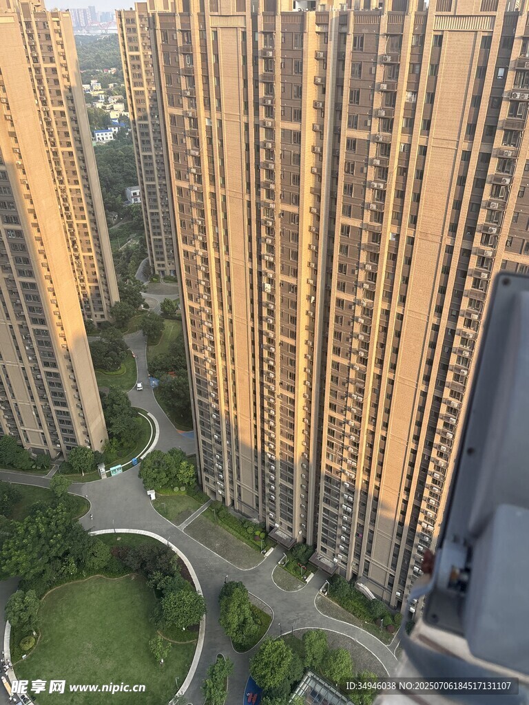 高层住宅小区俯瞰景观