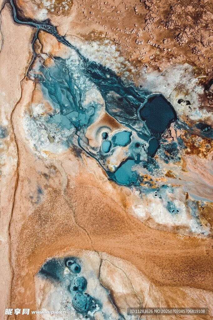 俯瞰大地的多彩地貌景观