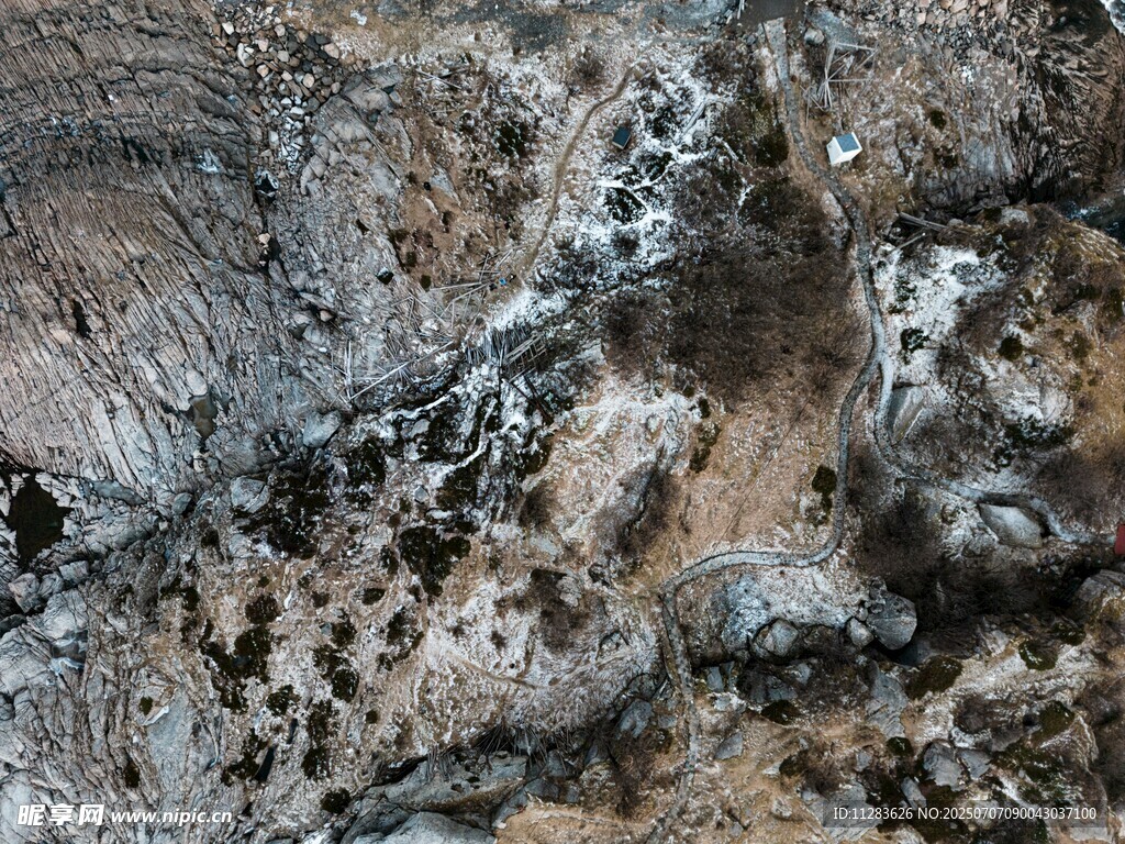 岩石纹理特写