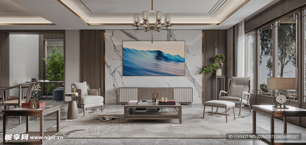 现代简约风格豪华客厅