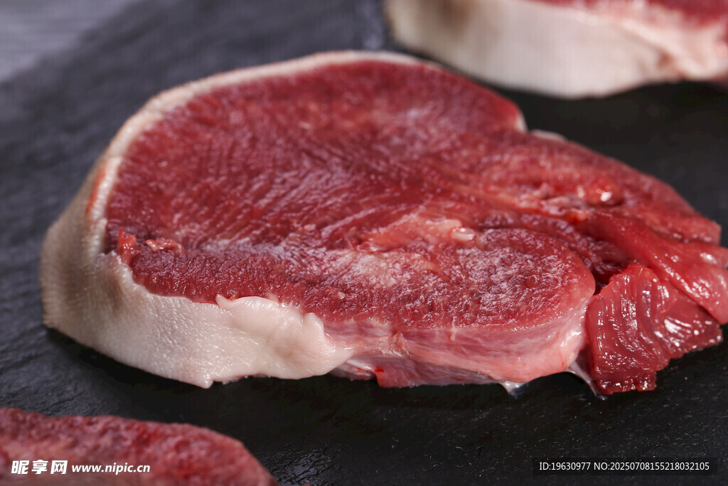 新鲜生牛肉特写