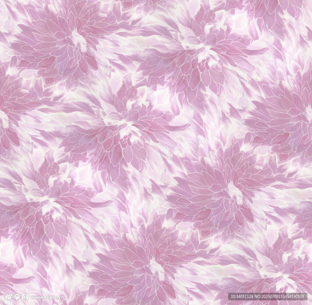 淡紫色花卉图案纹理