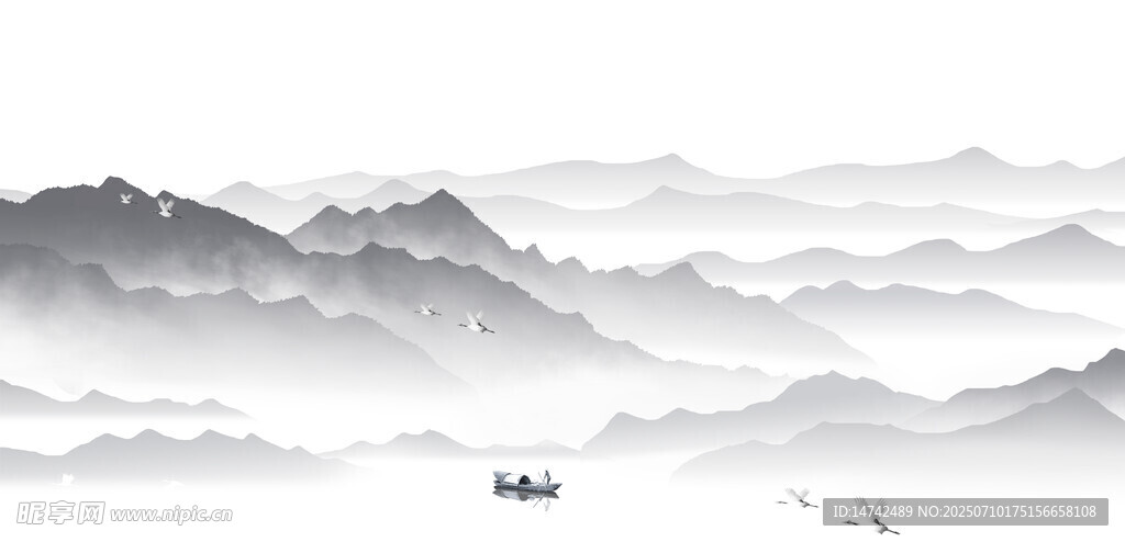 水墨山水背景