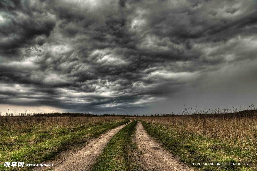 乌云下的旷野之路