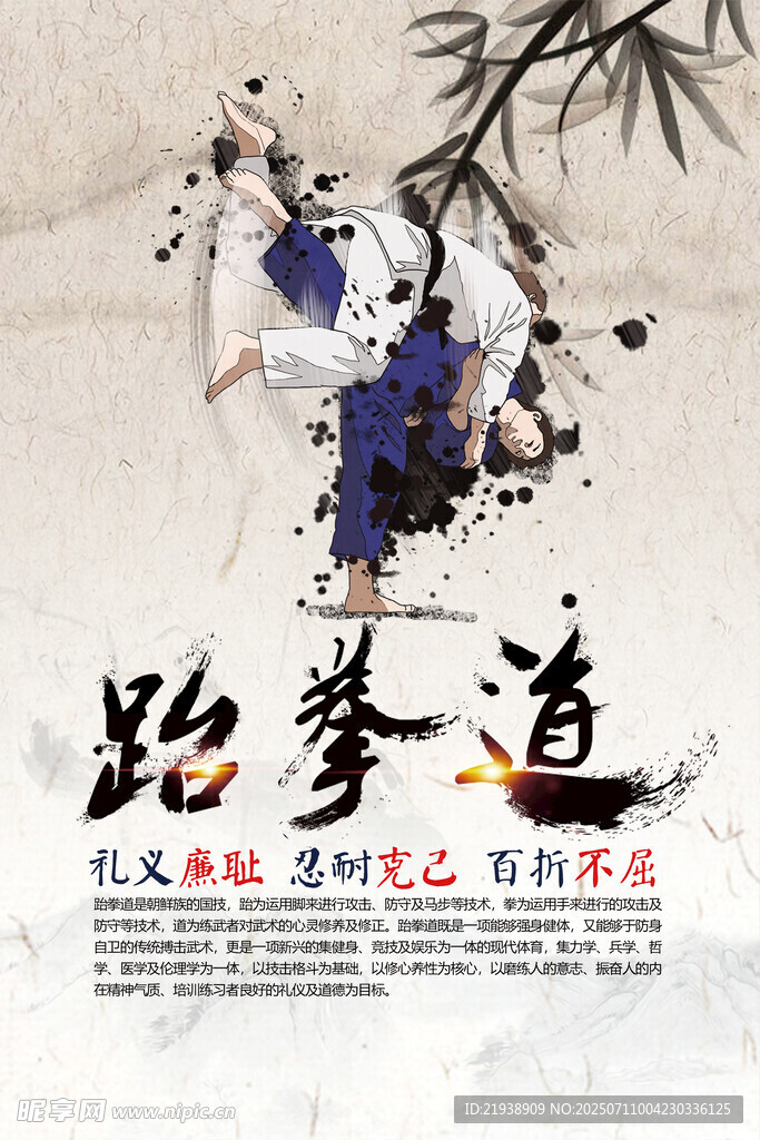 跆拳道海报