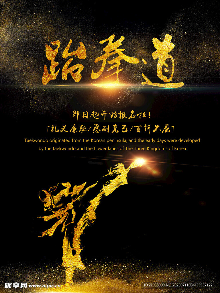 跆拳道海报