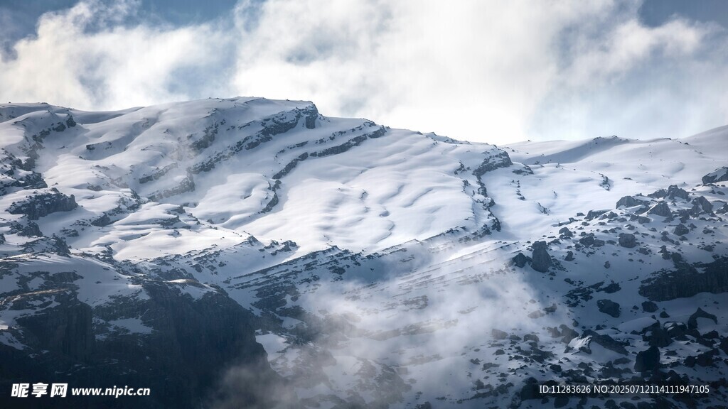 雪山云雾景观