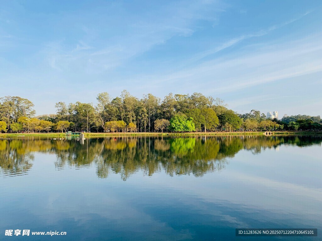 宁静湖畔风光