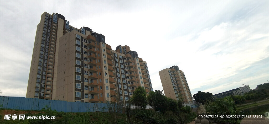 高层住宅楼群景观