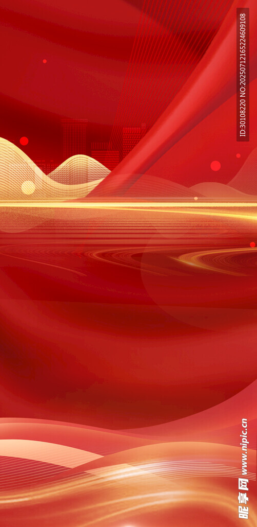红色背景
