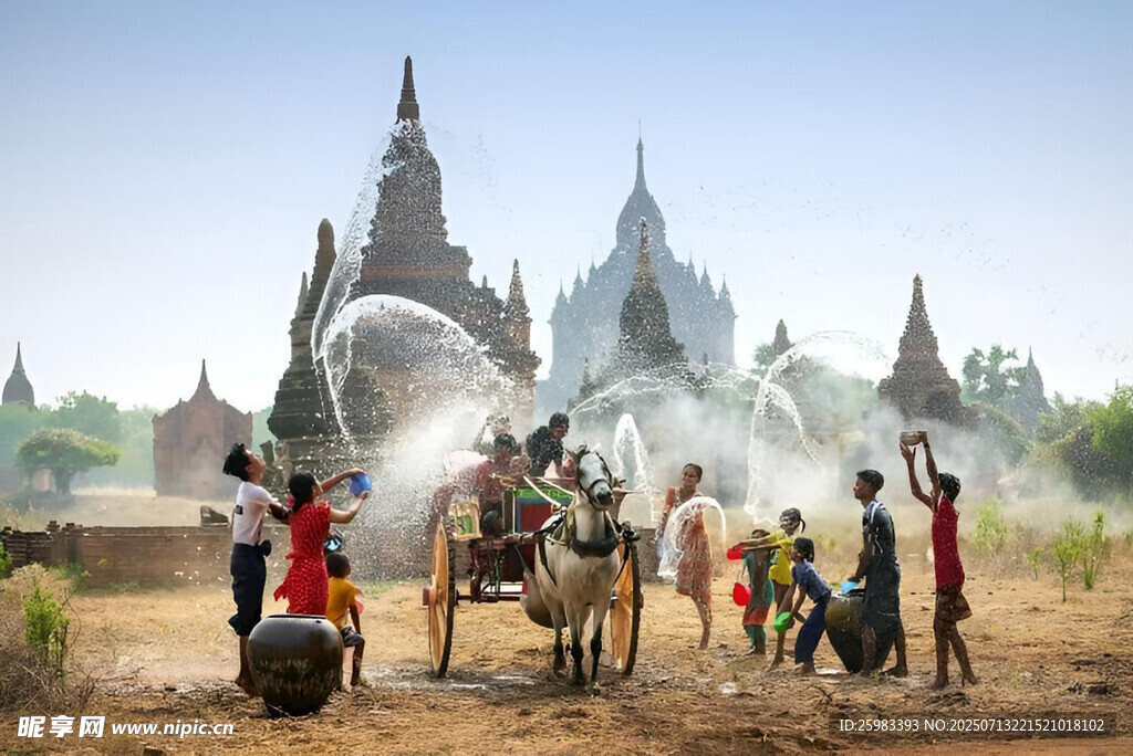 缅甸泼水节
