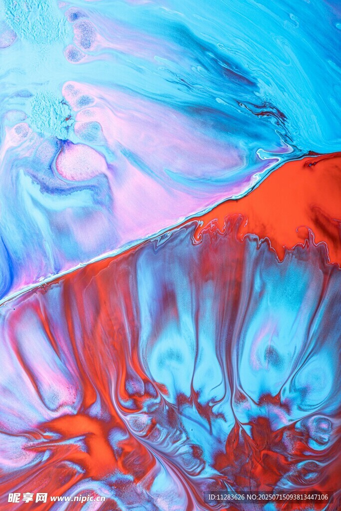 梦幻色彩流体艺术画面
