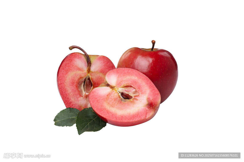 红苹果切片展示