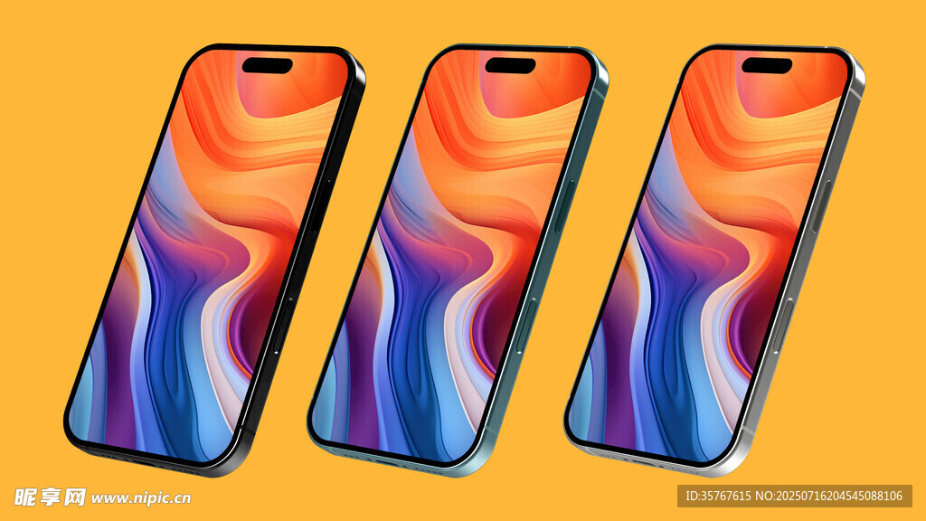 三部多彩手机展示样机