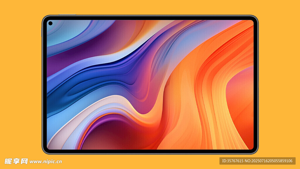 多彩波纹平板电脑展示样机