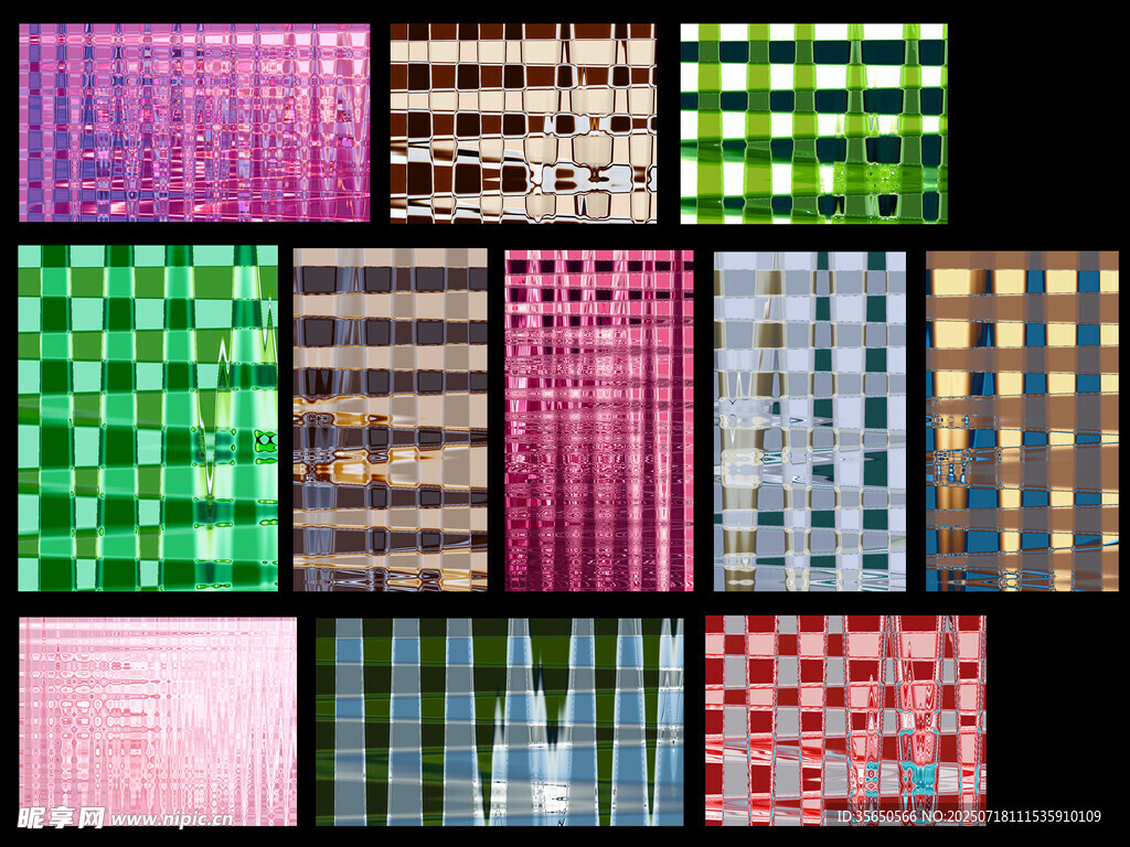 多彩格子图案素材集合