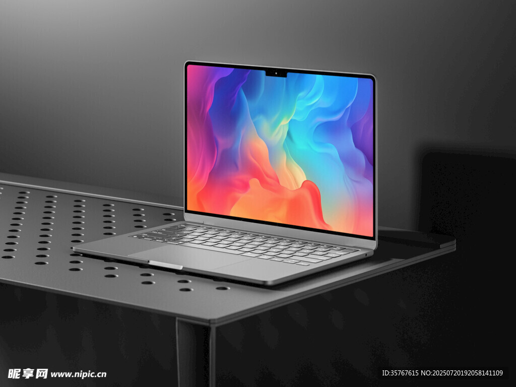 时尚笔记本电脑展示样机