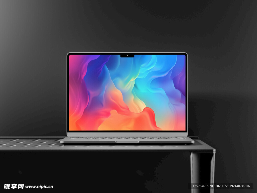 时尚笔记本电脑展示样机