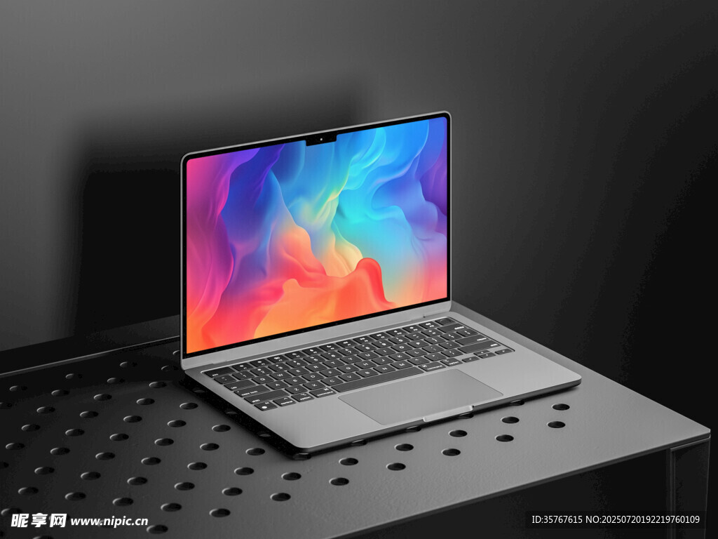 时尚笔记本电脑展示样机