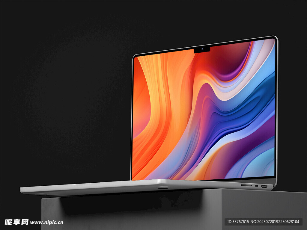 时尚轻薄笔记本电脑展示样机