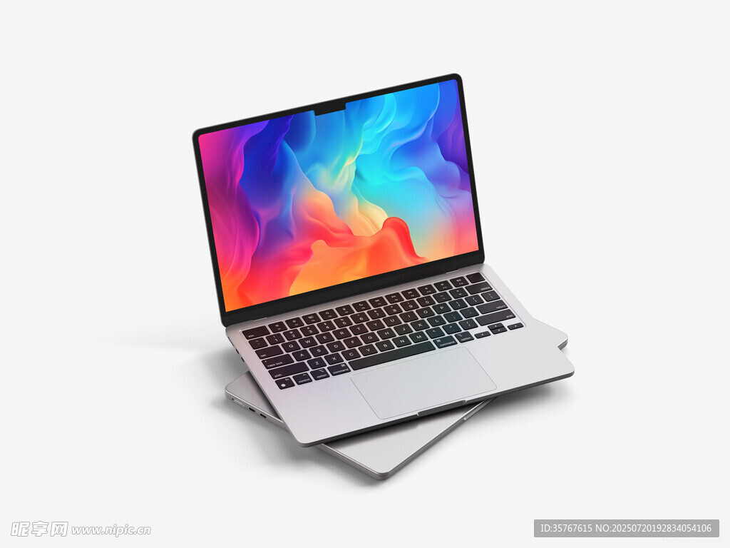 时尚笔记本电脑展示样机