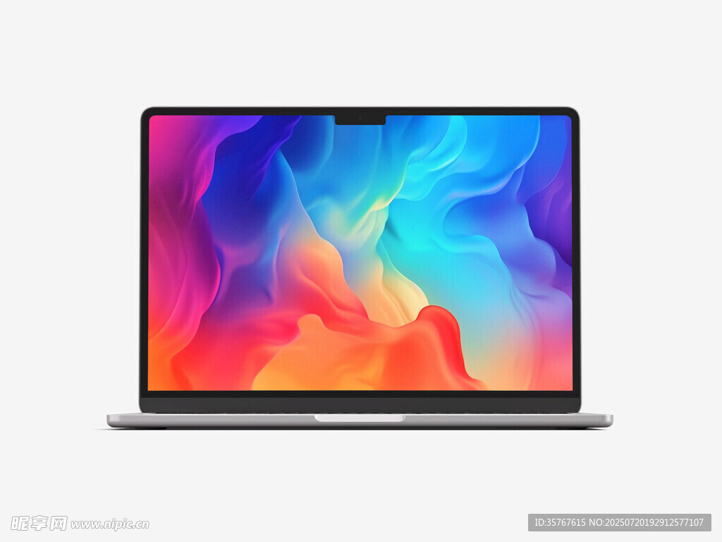 时尚绚丽笔记本电脑展示样机