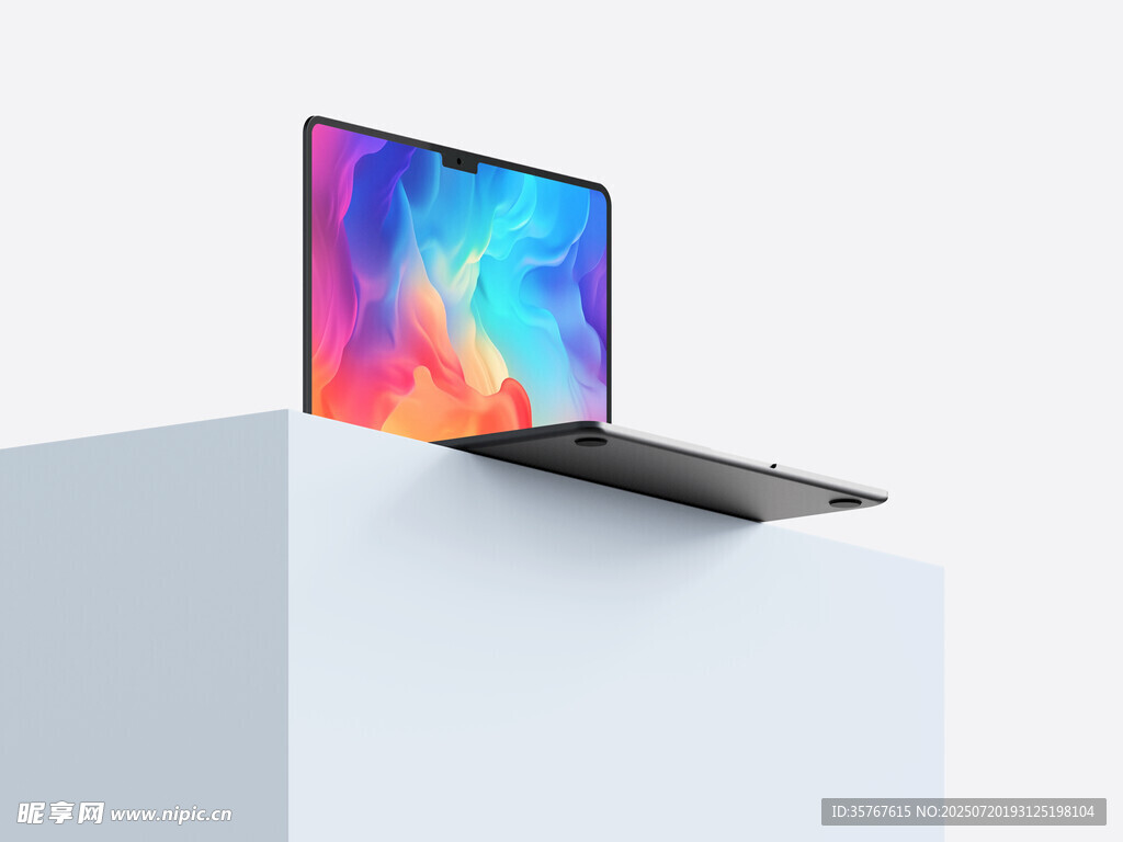 时尚轻薄笔记本电脑展示样机