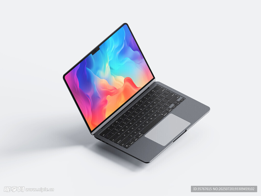 时尚轻薄笔记本电脑展示样机