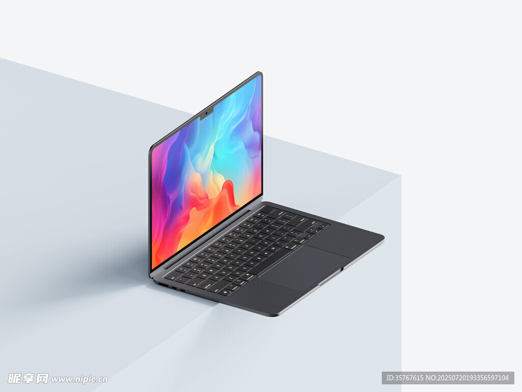 时尚笔记本电脑展示样机