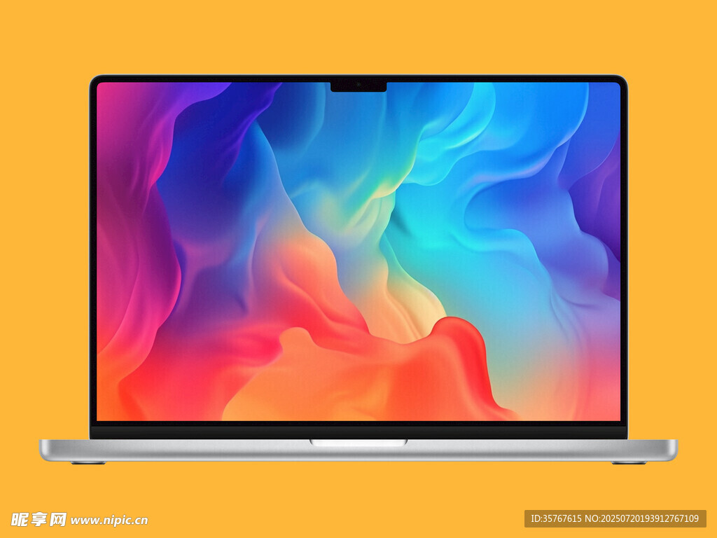 时尚笔记本电脑展示样机