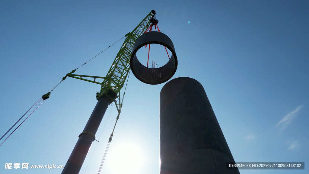 起重机吊装圆柱形物件