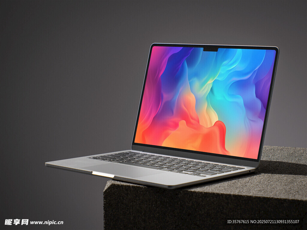 时尚轻薄笔记本电脑展示样机