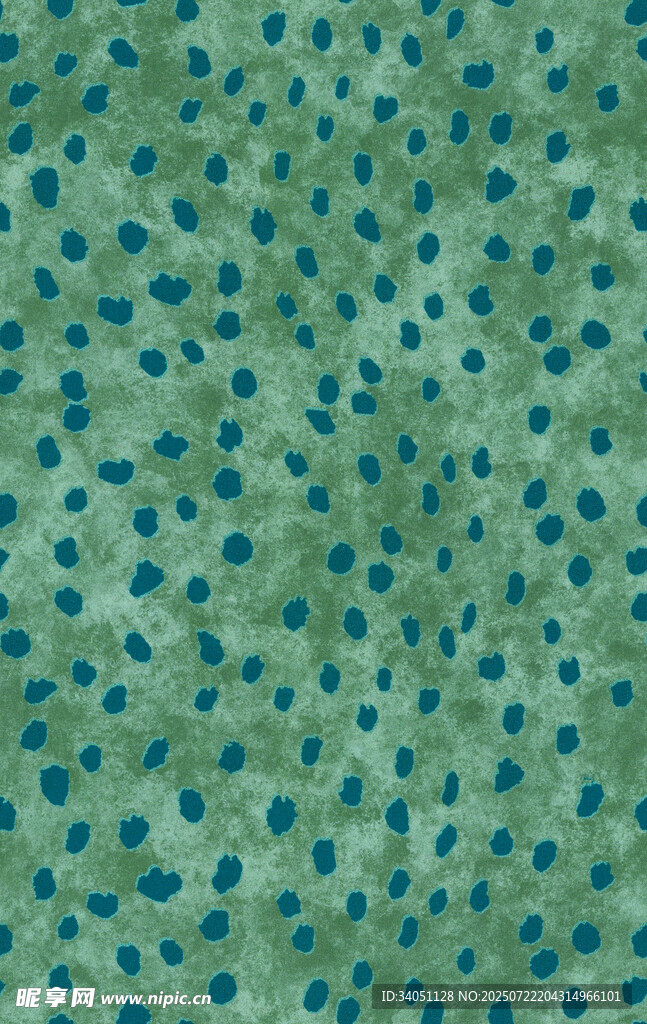 绿色波点纹理布料图案
