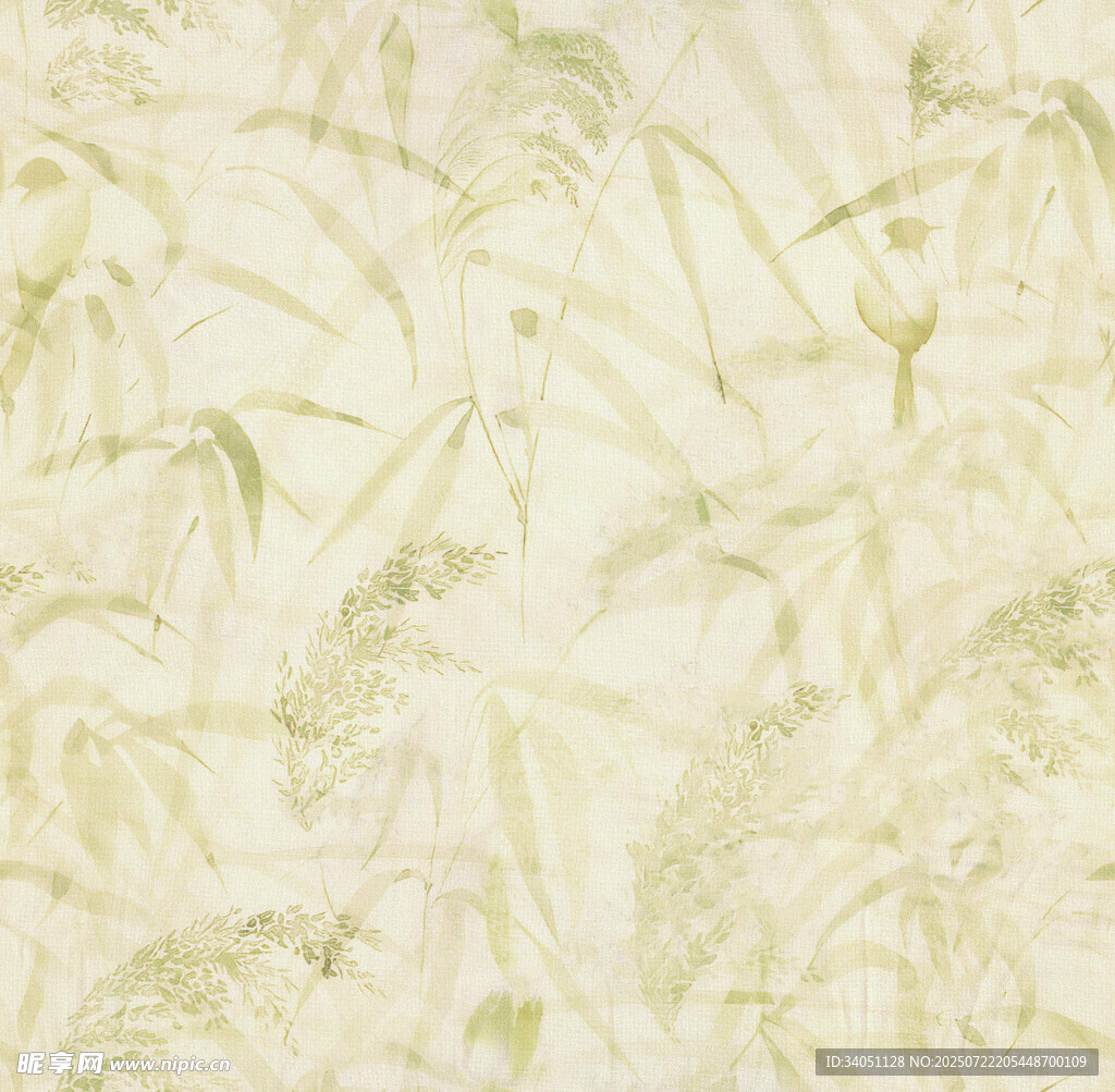 淡雅竹叶纹理背景图