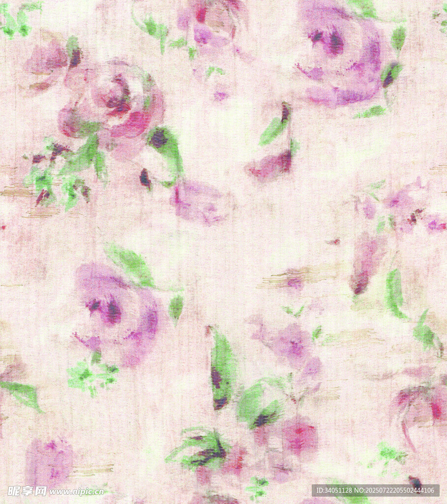 淡粉紫花卉图案纹理