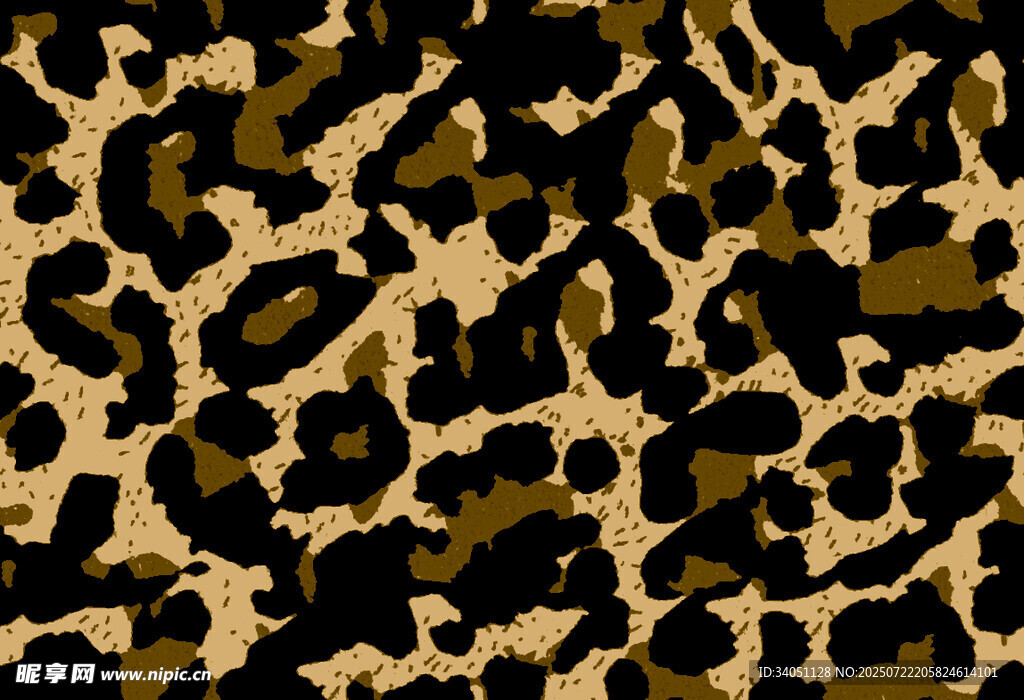 豹纹图案纹理背景