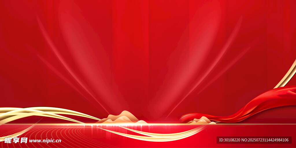 红色背景